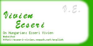 vivien ecseri business card